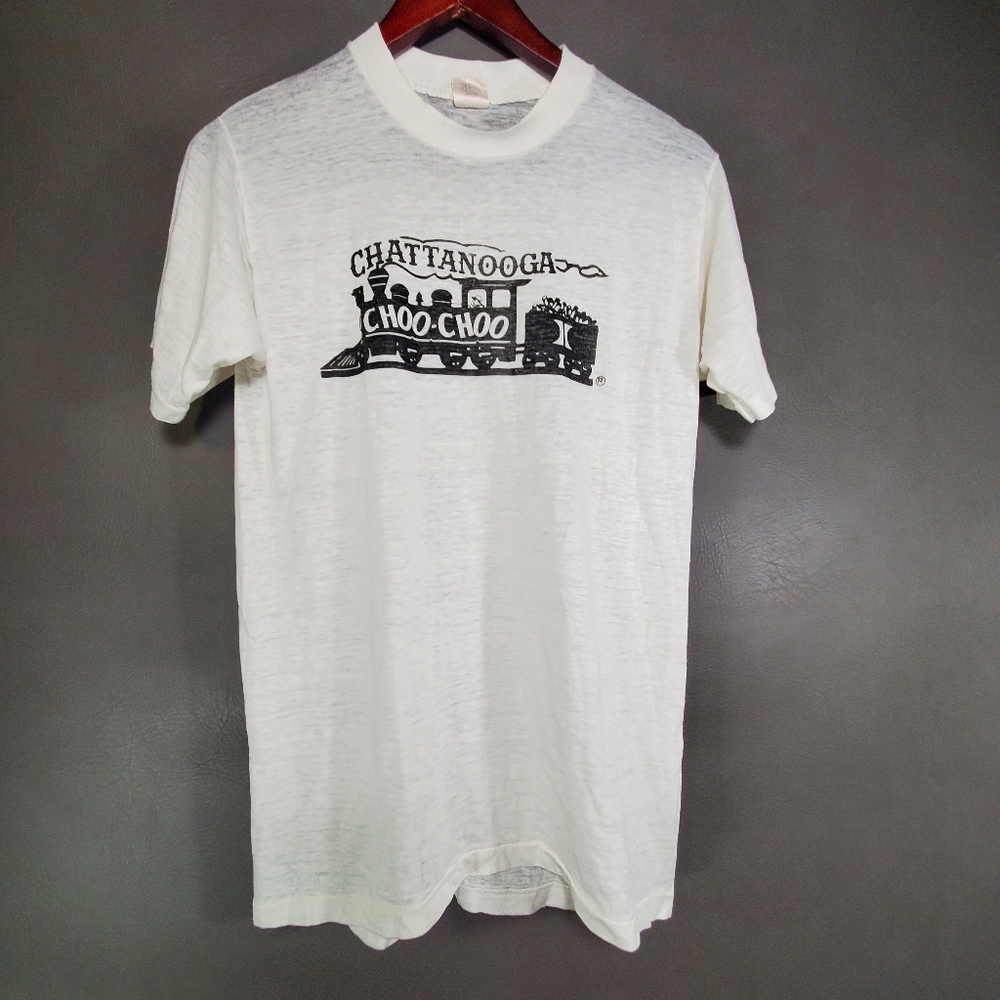 Vintage Chattanooga Choo-Choo T Shirt Single Stitch Train Sz Large Chattanooga